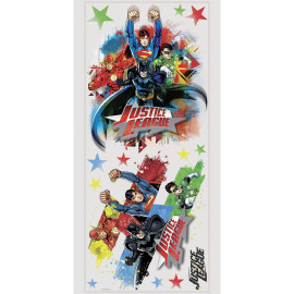 Stickers géants repositionnables Justice League DC Comics 25,4CM X 45,7CM