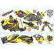Sticker geant repositionnable Bumblebee Transformers Hasbro 68,6CM X 101,6CM