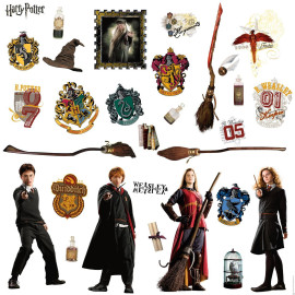 Stickers repositionnables Harry Potter 25,4CM X 45,7CM