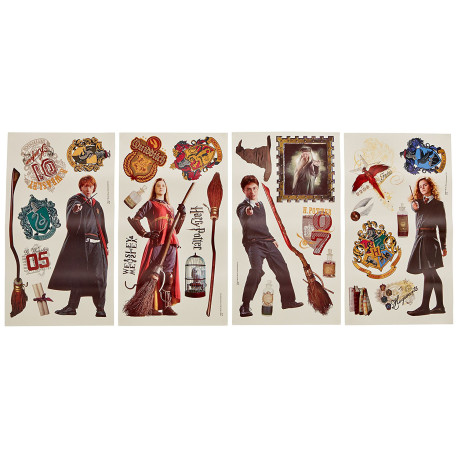 Sticker mural géant Lunettes Harry Potter et stickers complémentaires   Découvrez les stickers et et décalcos pour enfant sur Déco de Héros
