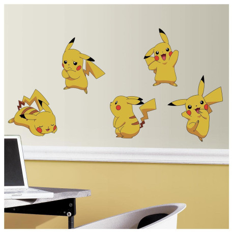 Stickers repositionnables émotions de Pikachu Pokemon Nintendo 22