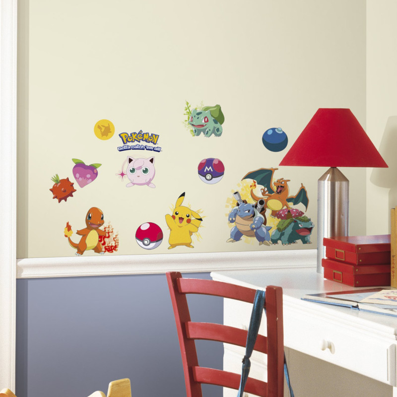 Stickers repositionnables Pokemon Attrapez les tous ! Nintendo 25