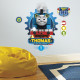 Sticker géant repositionnable Thomas et ses amis portrait de Thomas 45,7CM X 50,8CM