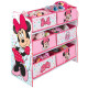 meuble rangement rose 6 casiers motif Minnie Mouse de Disney
