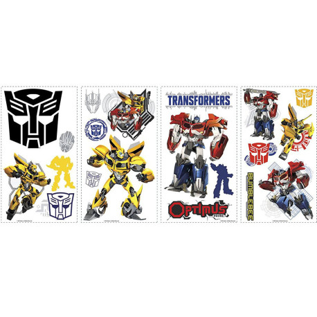 Stickers repositionnables Transformers Hasbro 25,4CM X 45,7CM