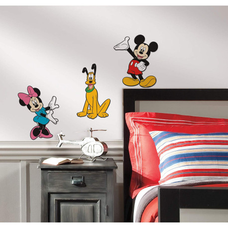 3 Stickers Mickey Mouse & Minnie & Pluto 3D Relief Mousse  Sticker sur  Découvrez les stickers et et décalcos pour enfant sur Déco de Héros