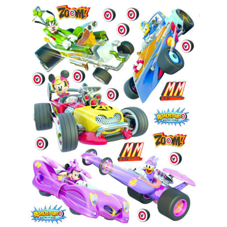 Stickers géant Mickey Racers Disney