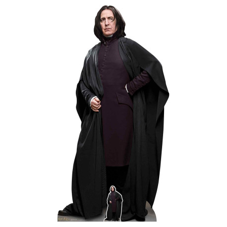 Figurine en carton Professeur Rogue en habit de sorcier Harry Potter Hauteur 91 CM