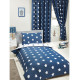 Parure de lit bleue étoile pour lit junior couchage 140 * 70 cm