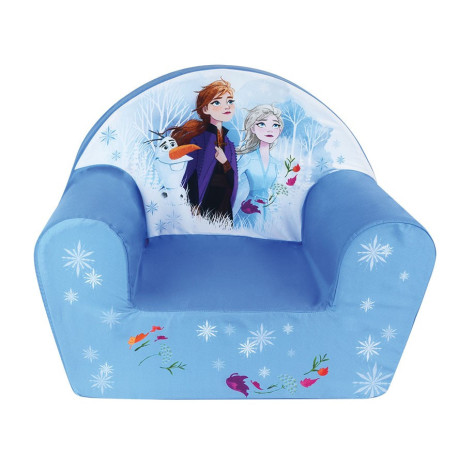 fauteuil club bleu en mousse La Reine des Neiges 2 Anna et Elsa
