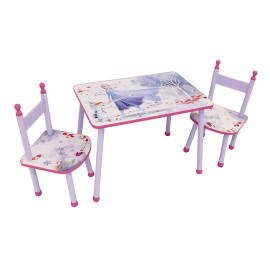 Ensemble table et 2 chaises Reine des Neiges 2 Elsa et Olaf