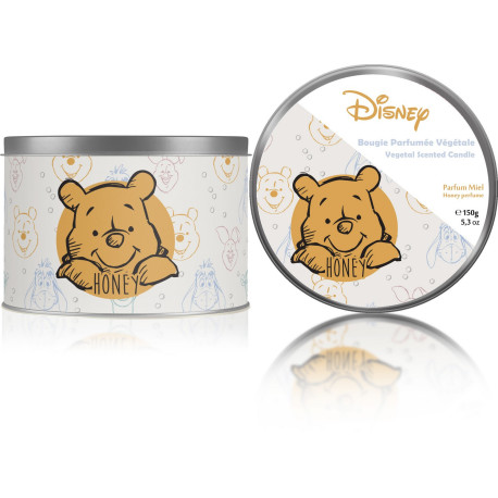 bougie végétale parfumée Disney Winnie l'ourson modèle Miel - boite métal