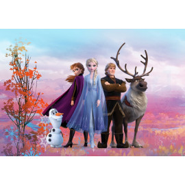 Papier peint photo la reine des neiges 2 Anna Elsa Olaf Sven Kristoff tous ensemble