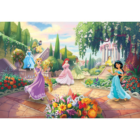 Papier peint Photo Princesses Disney au parc