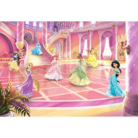 Papier peint Photo Princesses Disney au bal