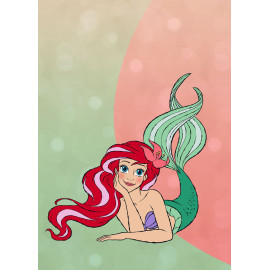 Papier peint intissé la petite sirène Ariel Disney