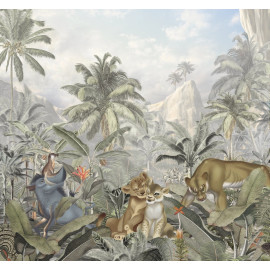 papier peint intissé Disney le roi lion jungle