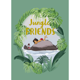 poster Disney Le livre de la Jungle Mowgli et Baloo les amis de la Jungle