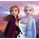 Coussin Disney La Reine des Neiges 2 Anna et Elsa face arriere