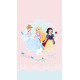 rideaux princesses Disney modèle dessin 2 pièces motif droit