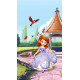 Rideaux Disney Princesse Sofia 2 pièces motif 1