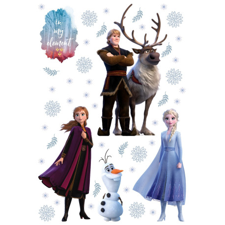 Stickers repositionnables Disney La Reine des Neiges 2 modèle In My Element