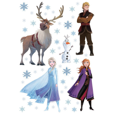 Stickers repositionnables Disney La Reine des Neiges 2 modèle dessin