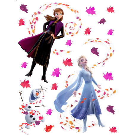 Stickers géants Disney La Reine des Neiges 2 modèle vent d'automne