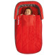 lit gonflable bébé gris avec duvet rouge avec garçon Ready Bed