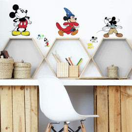 Stickers Disney Mickey Mouse modèle 90 ans de magie exemple deco