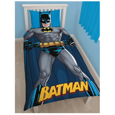 Bat man seul Housse de couette réversible modèle Batman de DC Comics