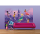 Canapé violet et Poster intissé XXL Disney Clochette et ses amies les fées volent à Londres 255 cm x 180 cm