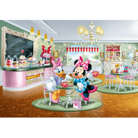 Poster Intissé XXL - Minnie et Daisy au salon de thé - 255 cm x 180 cm