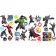26 Stickers Super Héros Disney Marvel Avengers repositionnables 20 CM X 25 CM