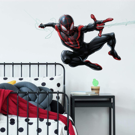Sticker Géant Disney Spiderman Miles Morales repositionnables 104 CM X 50 CM