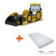 Lit + Matelas JCB à clipser modèle tractopelle