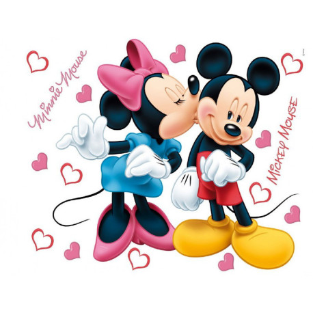 Stickers géant Mickey et Minnie Disney 42.5 x 65cm