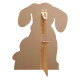 Figurine en carton mandala à colorier motif chiot petit chien 92 cm