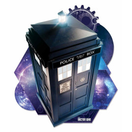 Blason mural en carton Tardis Doctor Who Hauteur 72 cm