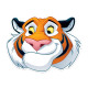 Masque en carton Disney Rajah Le Tigre - Disney Aladdin 27 cm