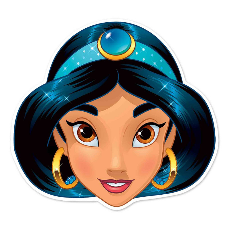 Masque en carton Jasmine - Disney Aladdin 27 cm  Vente d'articles de  puériculture chez Bébégavroche