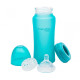 Biberon thermosensible silicone Milk Hero turquoise-300ml