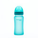 Biberon thermosensible silicone Milk Hero turquoise-240ml