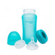 Biberon thermosensible silicone Milk Hero turquoise-240ml