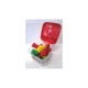 Fauteuil coffre rouge avec briques Petit Pouce Factory