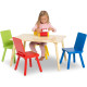 Table bois et quatre chaises multicolores Signature Delta Children