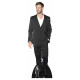 Figurine en carton Chris Hemsworth en costume noir et tshirt blanc 190 cm