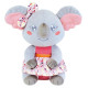 Cally Mimi Koala PELUCHE gris et rose H26 cm