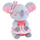 Cally Mimi Koala PELUCHE gris et rose H26 cm