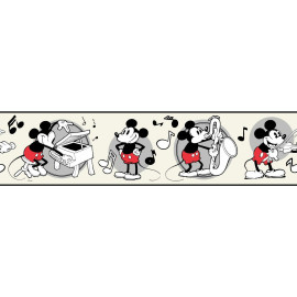 Frise adhésive Disney Mickey Mouse vintage - 12,7 cm x 4.57 m